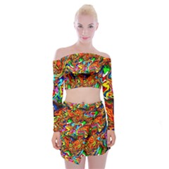 I 4 Off Shoulder Top With Mini Skirt Set by ArtworkByPatrick