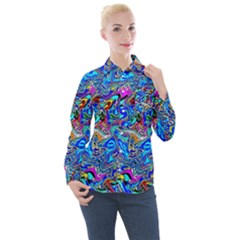 I 4 1 Women s Long Sleeve Pocket Shirt