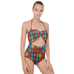 I 6 Scallop Top Cut Out Swimsuit by ArtworkByPatrick