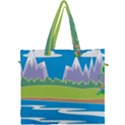 Nature Tree Water Grass Sun Canvas Travel Bag View1