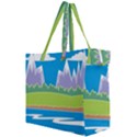 Nature Tree Water Grass Sun Canvas Travel Bag View2