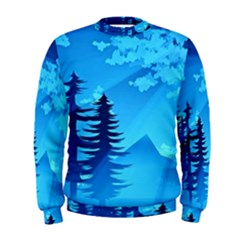 Forest Landscape Pine Trees Forest Men s Sweatshirt by Pakrebo