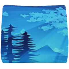 Forest Landscape Pine Trees Forest Seat Cushion by Pakrebo