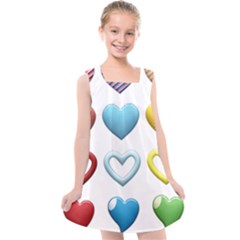 Puffy Hearts Heart Clipart Hearts Kids  Cross Back Dress