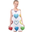 Puffy Hearts Heart Clipart Hearts Kids  Cross Back Dress View1