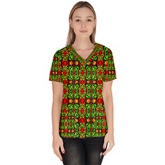 I 6 1 Women s V-neck Scrub Top by ArtworkByPatrick