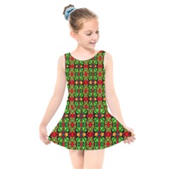 I 6 1 Kids  Skater Dress Swimsuit by ArtworkByPatrick