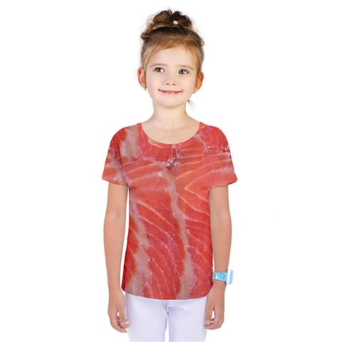 Food Fish Red Trout Salty Natural Kids  One Piece Tee by Pakrebo