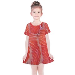 Food Fish Red Trout Salty Natural Kids  Simple Cotton Dress