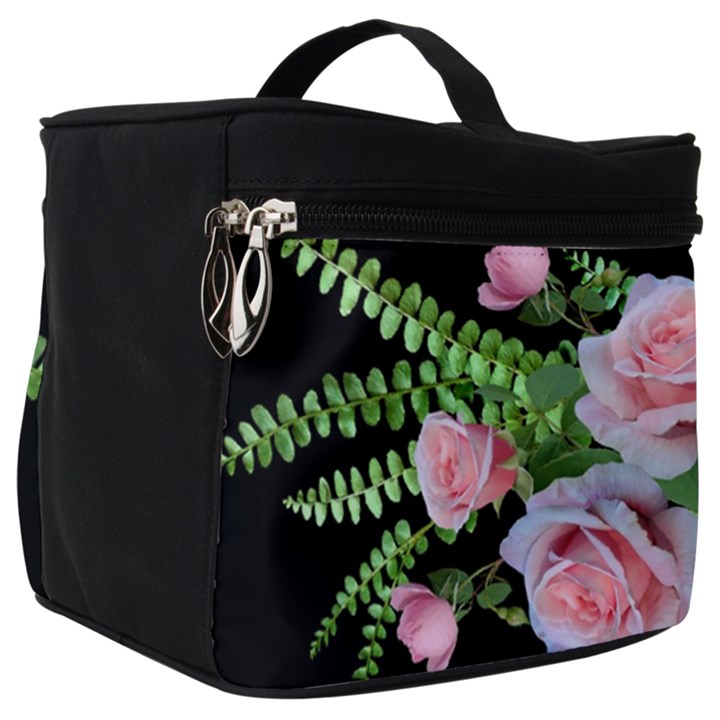 Roses Flowers Ferns Arrangement Make Up Travel Bag (Big)