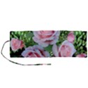 Roses Flowers Ferns Arrangement Roll Up Canvas Pencil Holder (M) View1