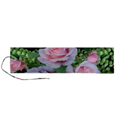 Roses Flowers Ferns Arrangement Roll Up Canvas Pencil Holder (l) by Pakrebo