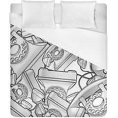 Phone Dial Communication Technology Duvet Cover (california King Size) by Pakrebo