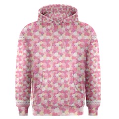 Peony Pattern Pink Scrapbooking Men s Pullover Hoodie by Pakrebo