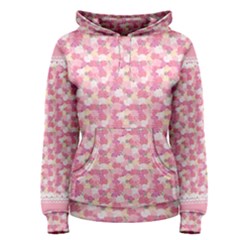 Peony Pattern Pink Scrapbooking Women s Pullover Hoodie by Pakrebo