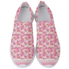 Peony Pattern Pink Scrapbooking Men s Slip On Sneakers by Pakrebo