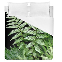 Fern Plant Leaf Green Botany Duvet Cover (queen Size) by Pakrebo