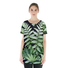 Fern Plant Leaf Green Botany Skirt Hem Sports Top by Pakrebo