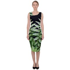 Fern Plant Leaf Green Botany Sleeveless Pencil Dress by Pakrebo