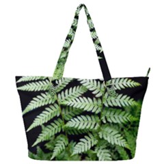 Fern Plant Leaf Green Botany Full Print Shoulder Bag by Pakrebo