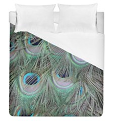 Peacock Feather Pattern Plumage Duvet Cover (queen Size) by Pakrebo