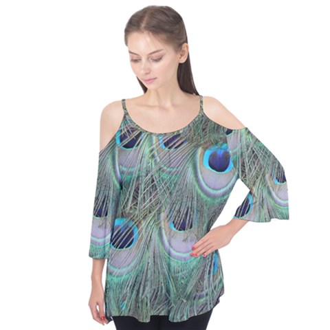 Peacock Feather Pattern Plumage Flutter Tees by Pakrebo