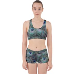 Peacock Feather Pattern Plumage Work It Out Gym Set by Pakrebo