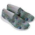 Peacock Feather Pattern Plumage Women s Lightweight Slip Ons View3