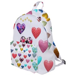 Hearts Puffy Shiny Love Sticker The Plain Backpack