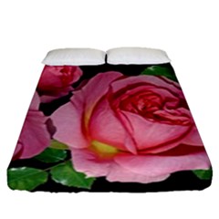 Roses Flowers Arrangement Garden Fitted Sheet (queen Size) by Pakrebo