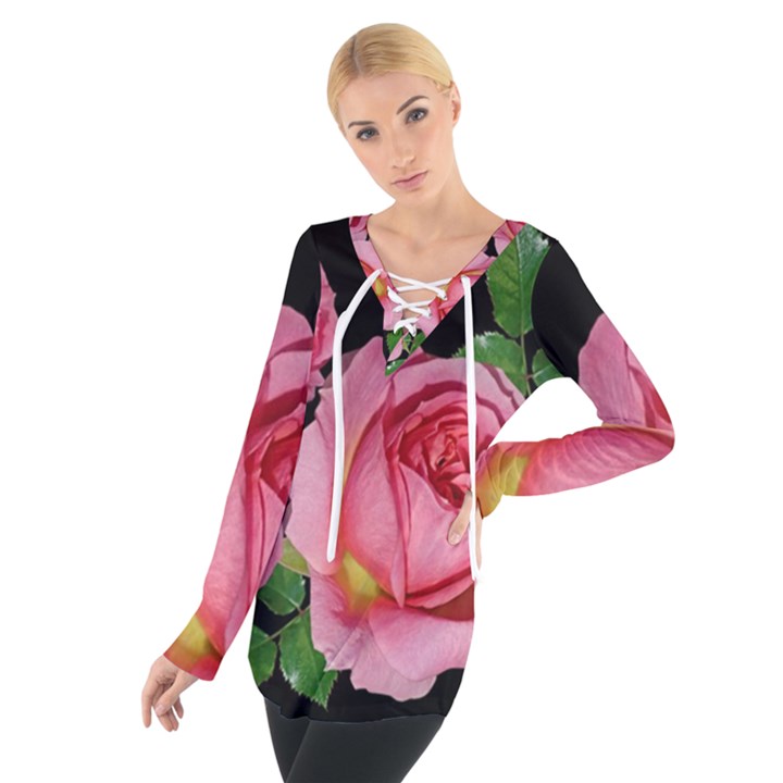 Roses Flowers Arrangement Garden Tie Up Tee