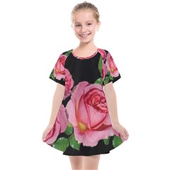 Roses Flowers Arrangement Garden Kids  Smock Dress by Pakrebo