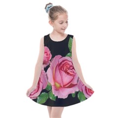 Roses Flowers Arrangement Garden Kids  Summer Dress