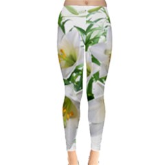 Lilies Flowers Perfume Arrangement Leggings  by Pakrebo