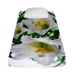 Lilies Flowers Perfume Arrangement Fitted Sheet (single Size) by Pakrebo