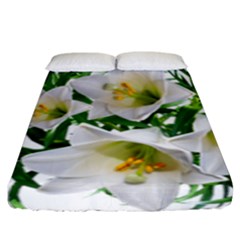 Lilies Flowers Perfume Arrangement Fitted Sheet (king Size) by Pakrebo