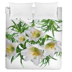 Lilies Flowers Perfume Arrangement Duvet Cover Double Side (queen Size) by Pakrebo