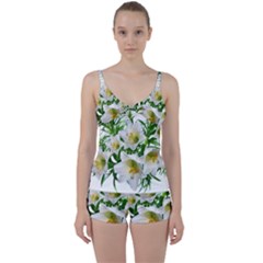 Lilies Flowers Perfume Arrangement Tie Front Two Piece Tankini by Pakrebo