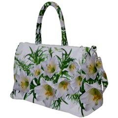 Lilies Flowers Perfume Arrangement Duffel Travel Bag by Pakrebo