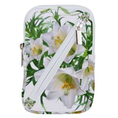 Lilies Flowers Perfume Arrangement Belt Pouch Bag (large)