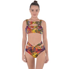 Board Circuits Control Center Trace Bandaged Up Bikini Set  by Pakrebo