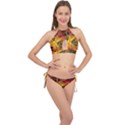 Board Circuits Control Center Trace Cross Front Halter Bikini Set View1