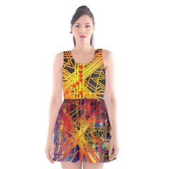 Board Circuits Control Center Trace Scoop Neck Skater Dress