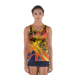 Board Circuits Control Center Trace Sport Tank Top  by Pakrebo