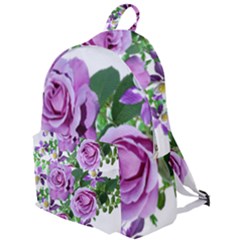 Flowers Roses Aquilegias Ferns The Plain Backpack by Pakrebo