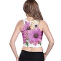 Flowers Daisies Arrangement Garden Racer Back Crop Top View2