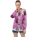 Flowers Daisies Arrangement Garden Long Sleeve Satin Shirt View1