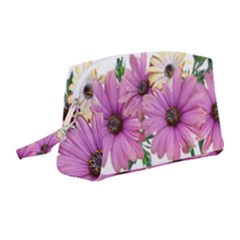 Flowers Daisies Arrangement Garden Wristlet Pouch Bag (medium) by Pakrebo