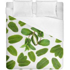 Mint Seamless Pattern Leaf Green Duvet Cover (california King Size) by Pakrebo