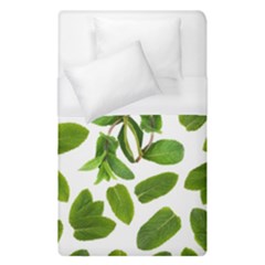 Mint Seamless Pattern Leaf Green Duvet Cover (single Size) by Pakrebo